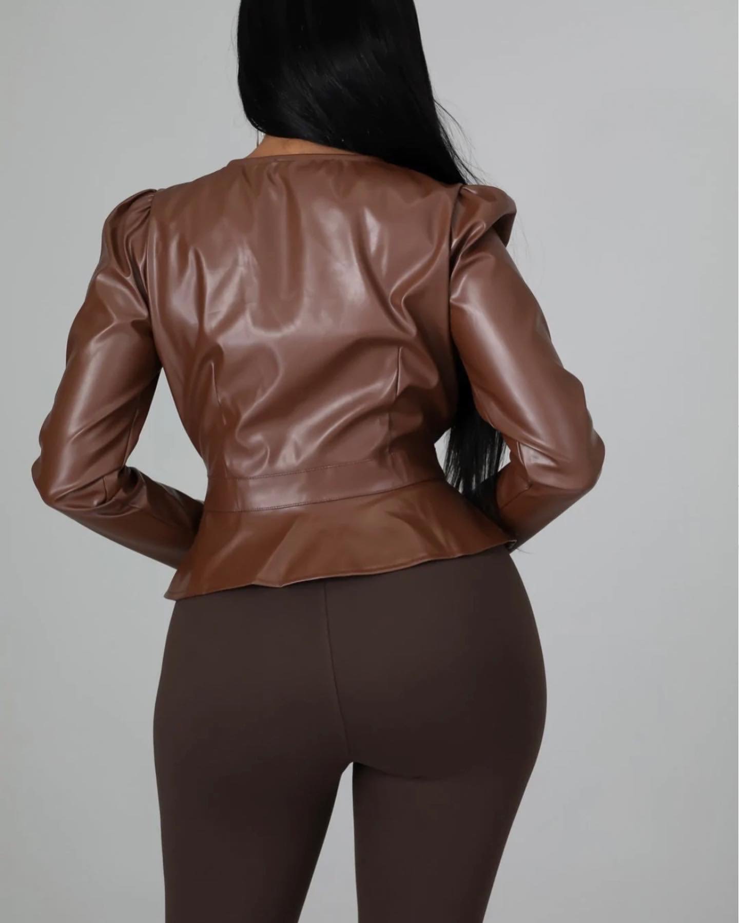 More Drama Leather Top