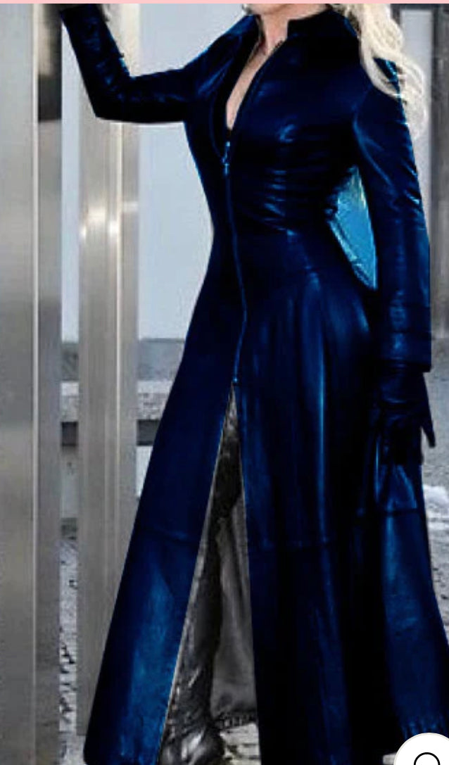 Take Me Out Leather Dress