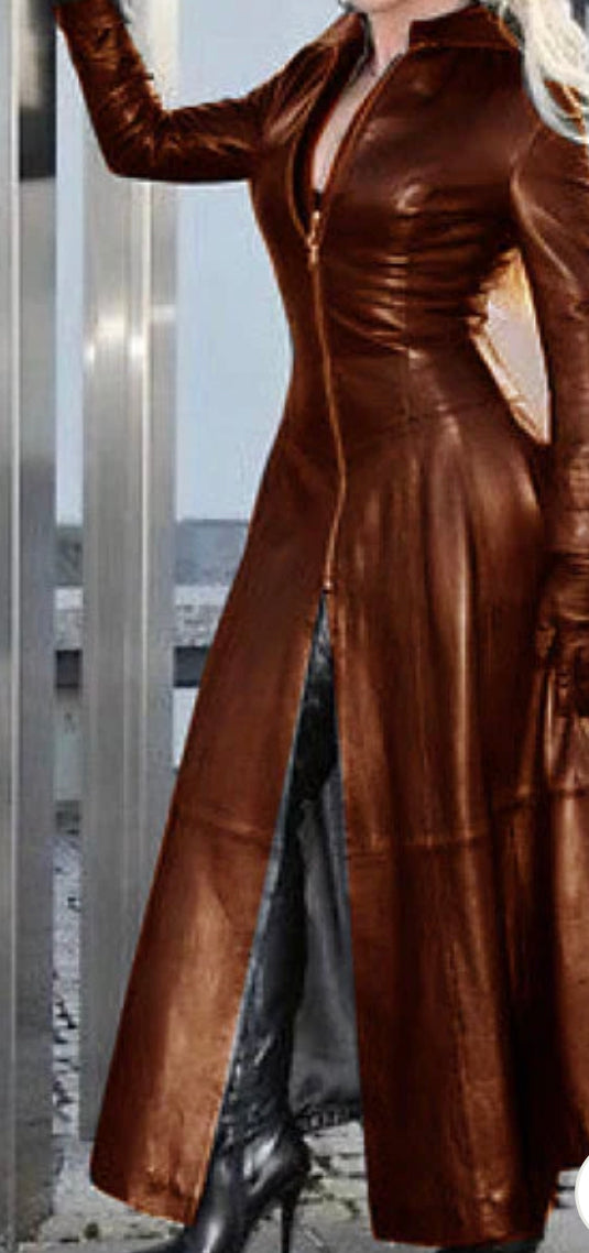 Take Me Out Leather Dress