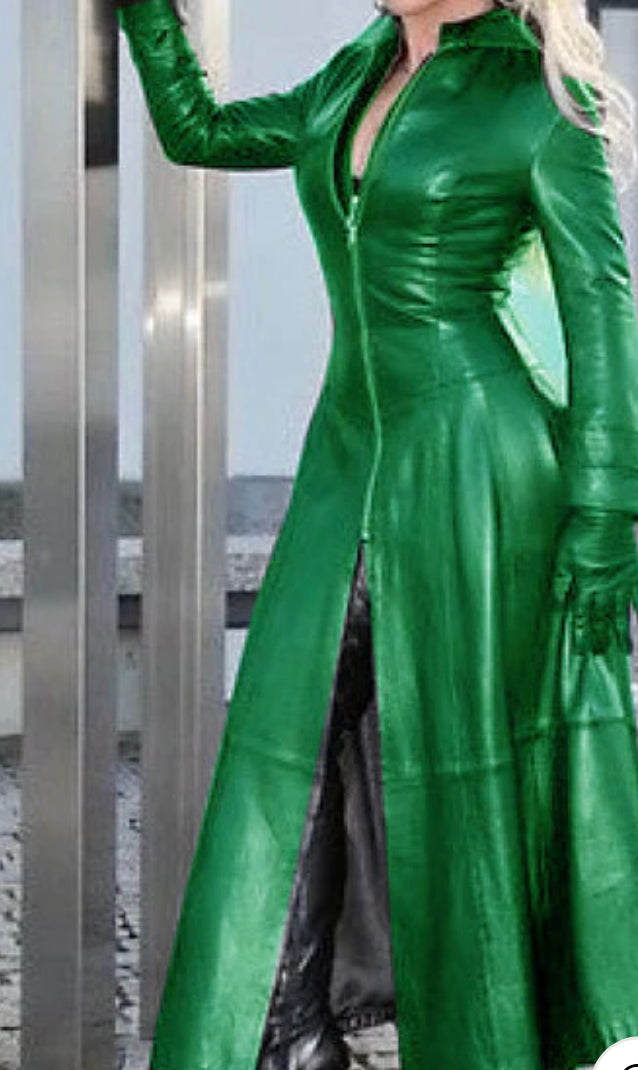 Take Me Out Leather Dress