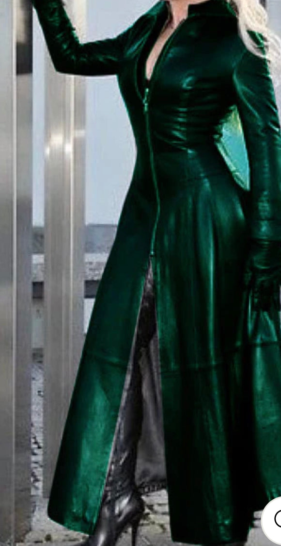 Take Me Out Leather Dress